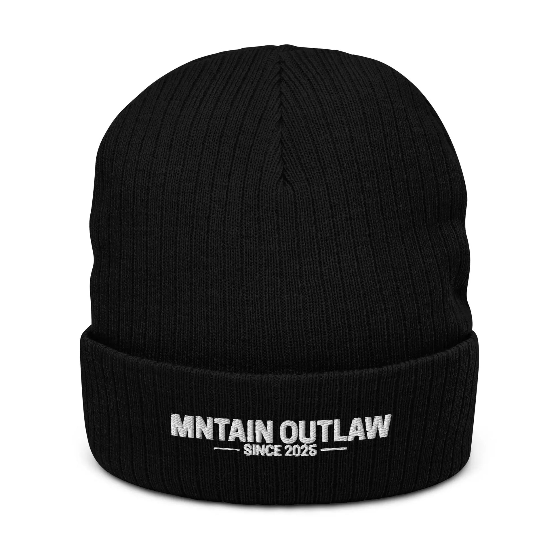 mntain outlaw RAW Ribbed knit beanie - MNTAIN OUTLAW LTD