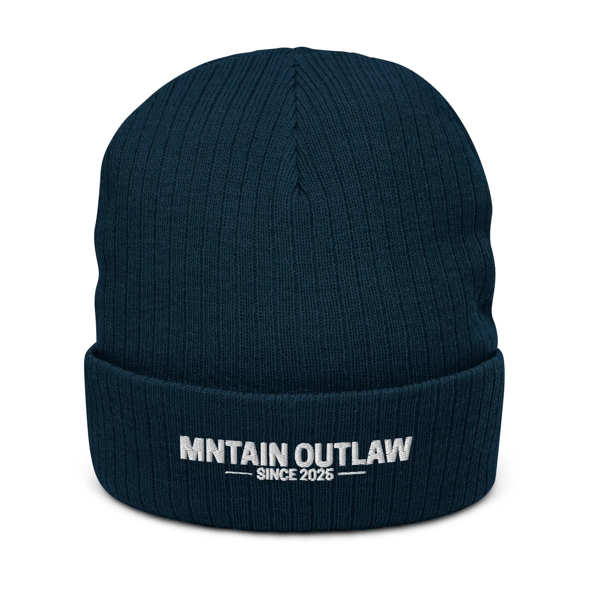 mntain outlaw RAW Ribbed knit beanie - MNTAIN OUTLAW LTD