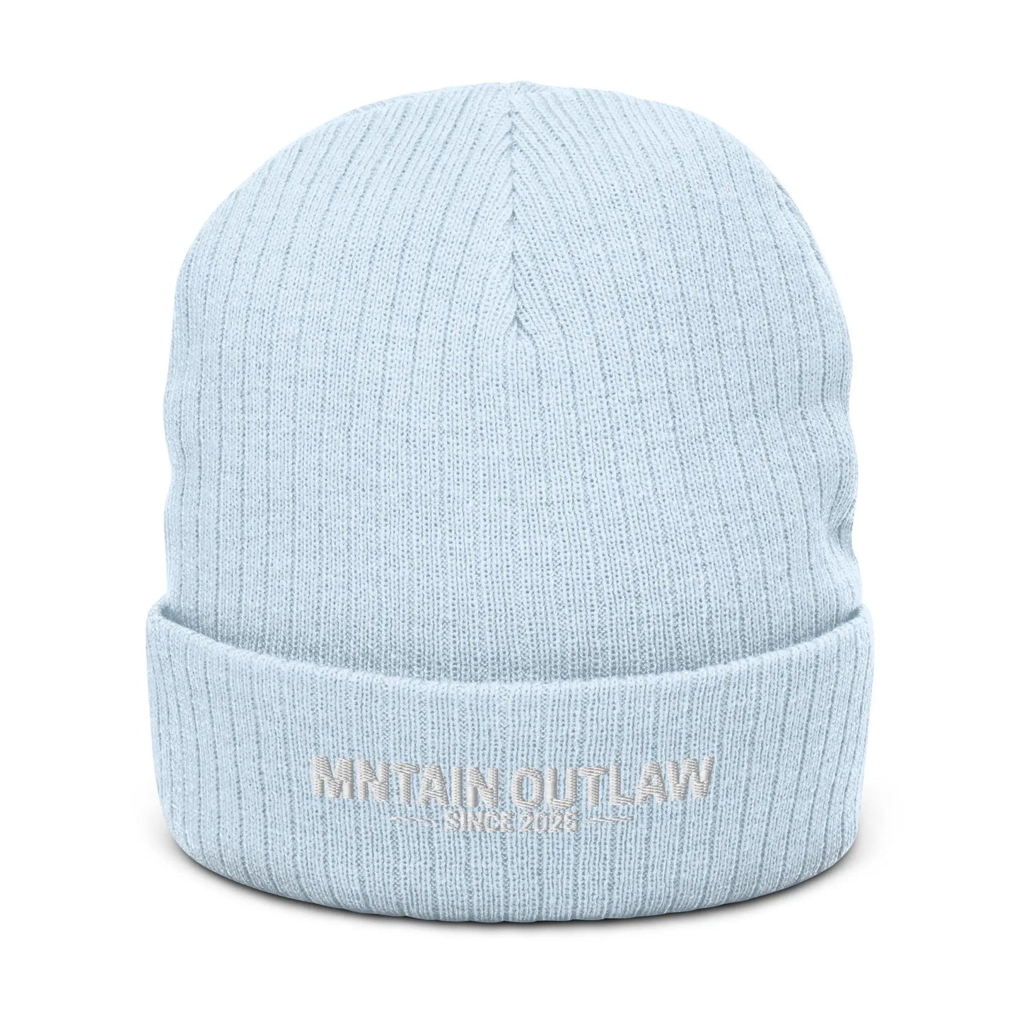 mntain outlaw RAW Ribbed knit beanie - MNTAIN OUTLAW LTD