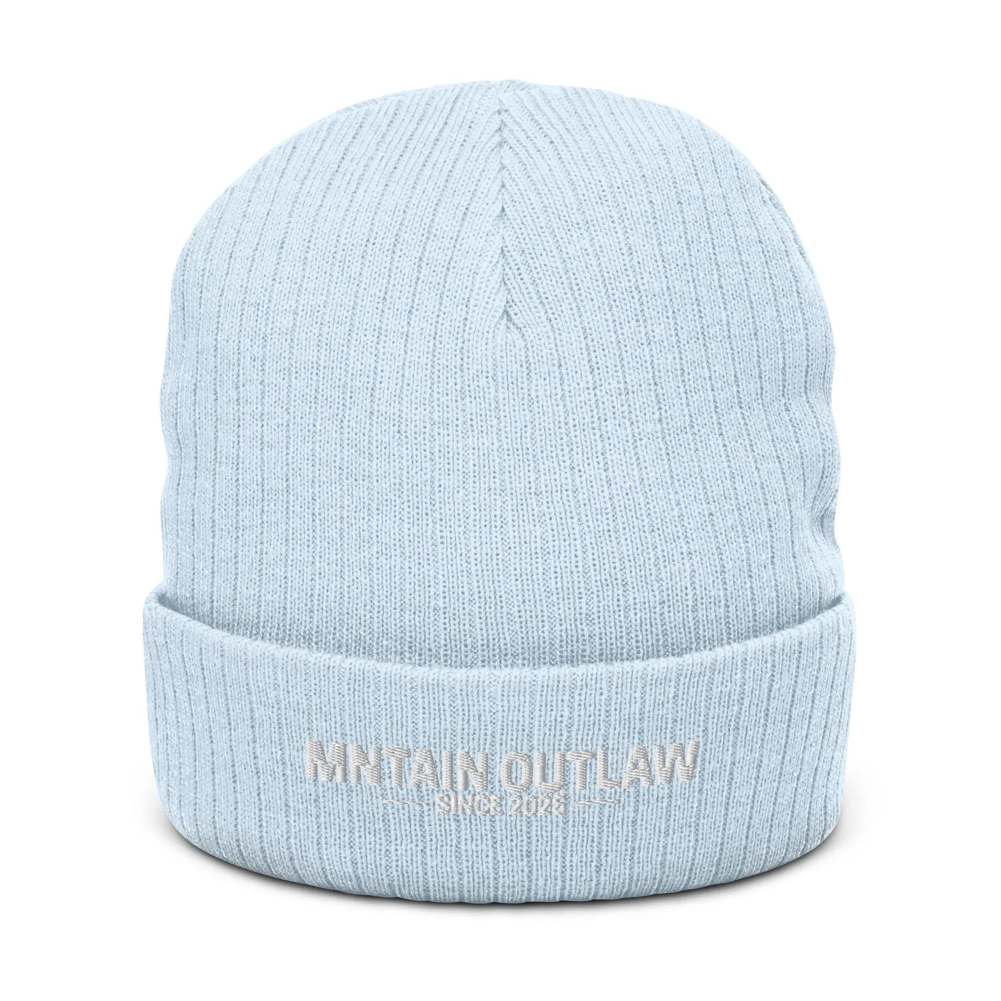 mntain outlaw RAW Ribbed knit beanie - MNTAIN OUTLAW LTD