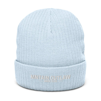 mntain outlaw RAW Ribbed knit beanie - MNTAIN OUTLAW LTD