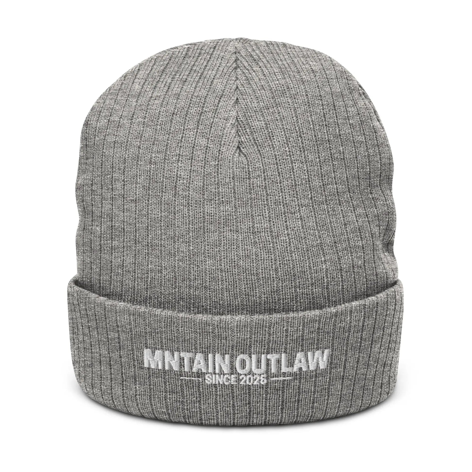 mntain outlaw RAW Ribbed knit beanie - MNTAIN OUTLAW LTD
