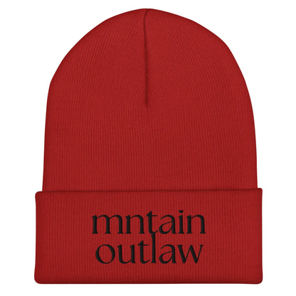 mntain outlaw REBEL Cuffed Beanie - MNTAIN OUTLAW LTD