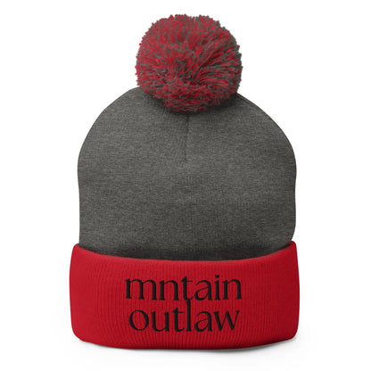 mntain outlaw REBEL Pom - Pom Beanie - MNTAIN OUTLAW LTD