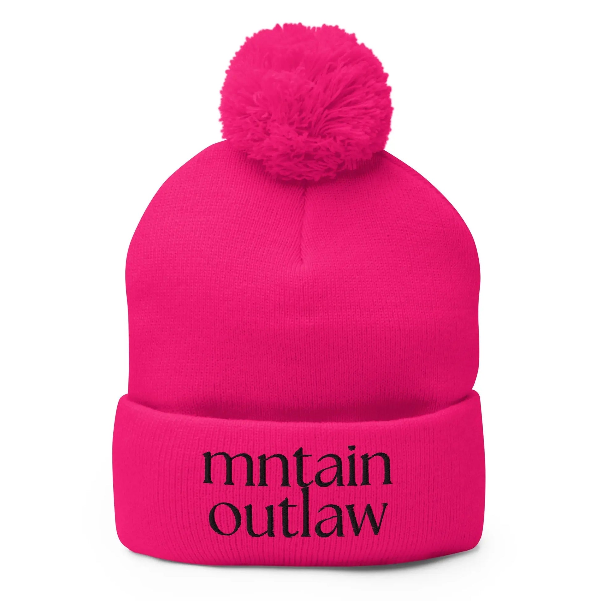 mntain outlaw REBEL Pom - Pom Beanie - MNTAIN OUTLAW LTD