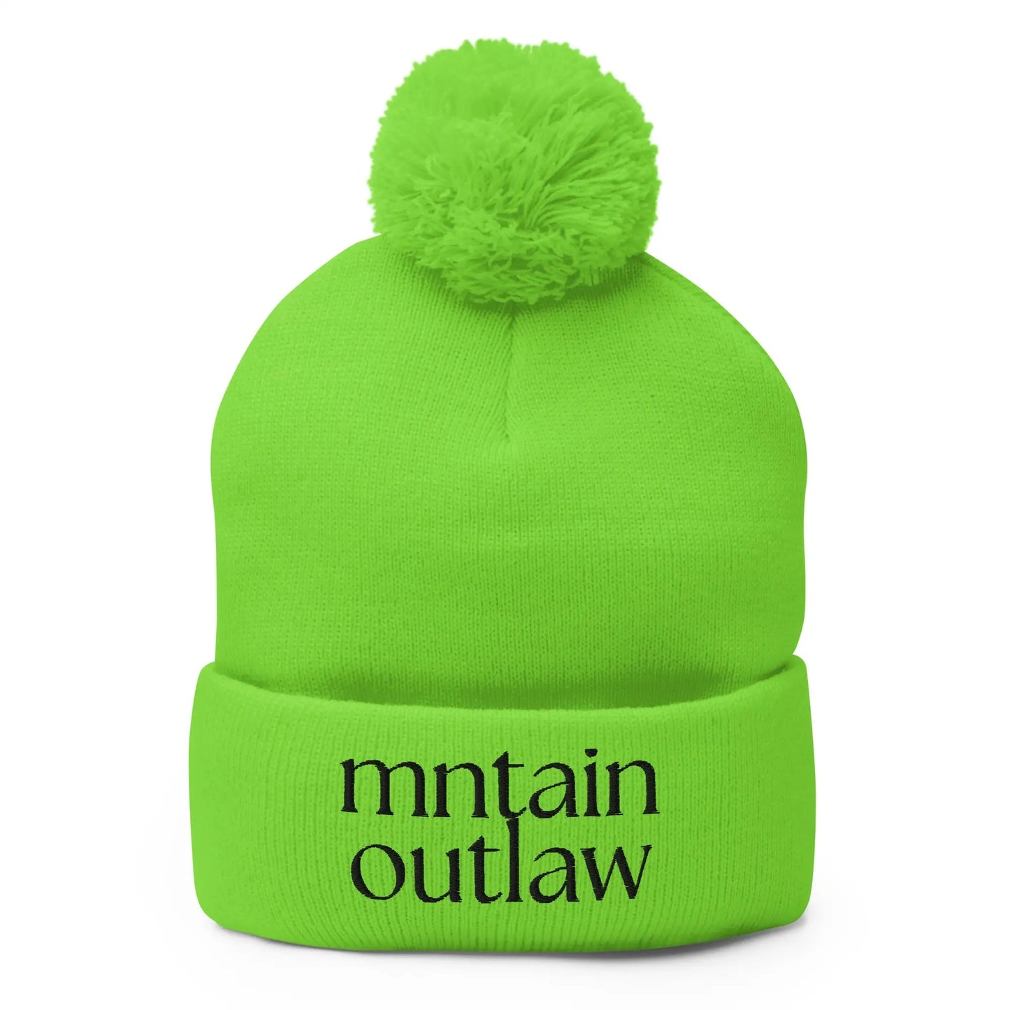 mntain outlaw REBEL Pom - Pom Beanie - MNTAIN OUTLAW LTD