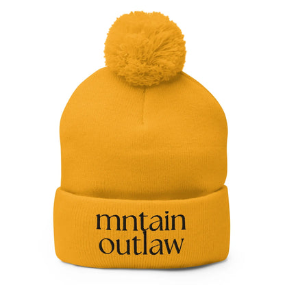 mntain outlaw REBEL Pom - Pom Beanie - MNTAIN OUTLAW LTD