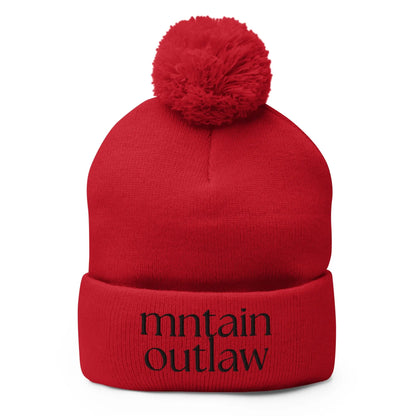 mntain outlaw REBEL Pom - Pom Beanie - MNTAIN OUTLAW LTD