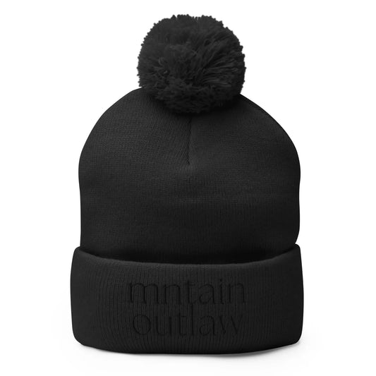 mntain outlaw REBEL Pom - Pom Beanie - MNTAIN OUTLAW LTD