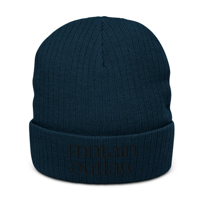 mntain outlaw REBEL Ribbed knit beanie - MNTAIN OUTLAW LTD