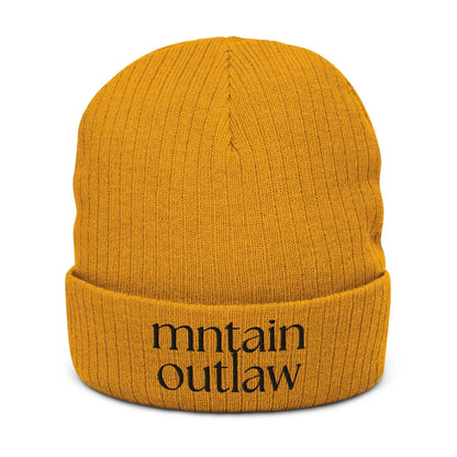 mntain outlaw REBEL Ribbed knit beanie - MNTAIN OUTLAW LTD