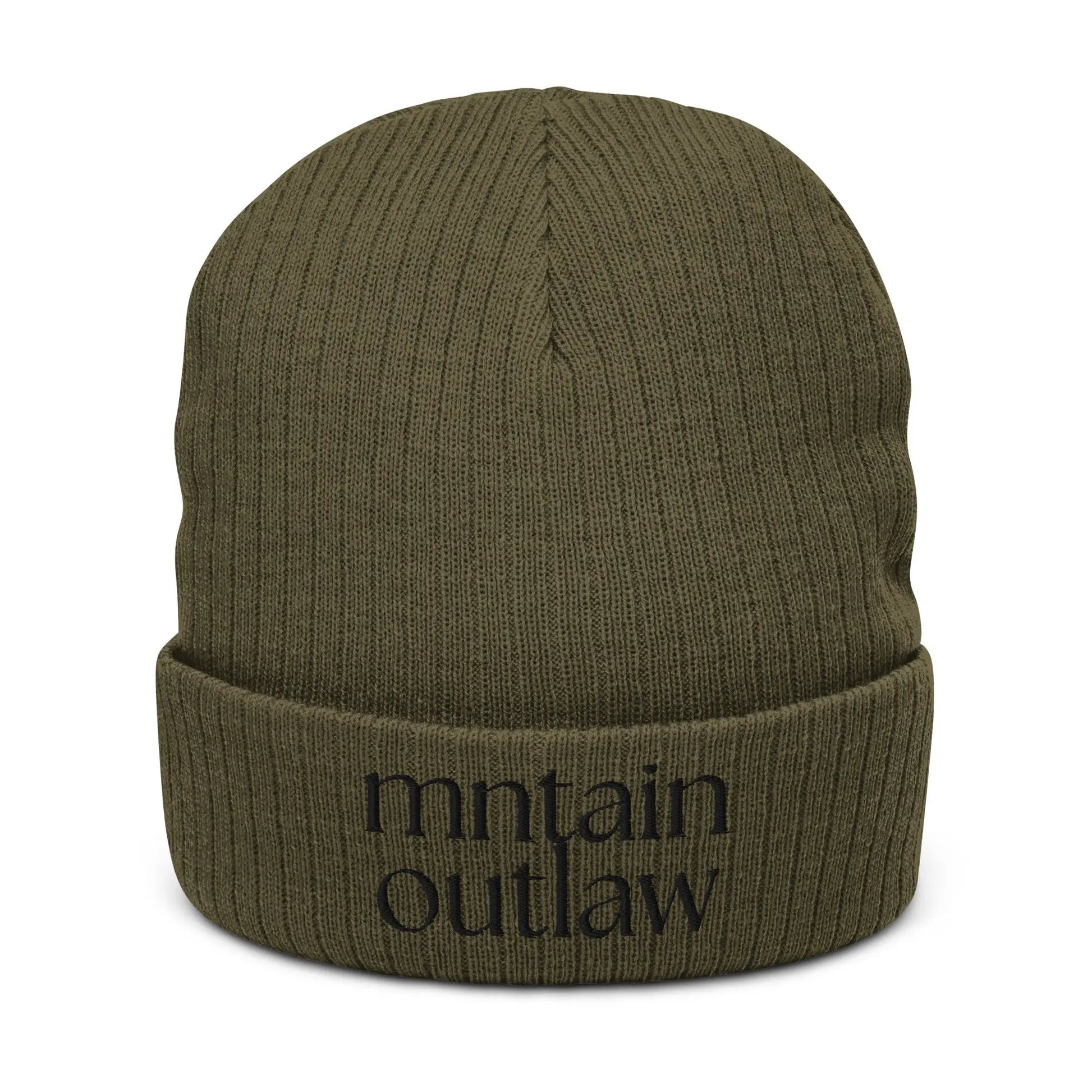 mntain outlaw REBEL Ribbed knit beanie - MNTAIN OUTLAW LTD