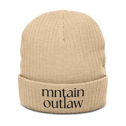 mntain outlaw REBEL Ribbed knit beanie - MNTAIN OUTLAW LTD