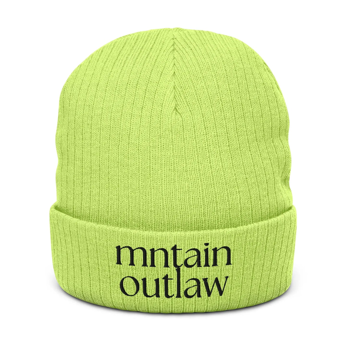 mntain outlaw REBEL Ribbed knit beanie - MNTAIN OUTLAW LTD
