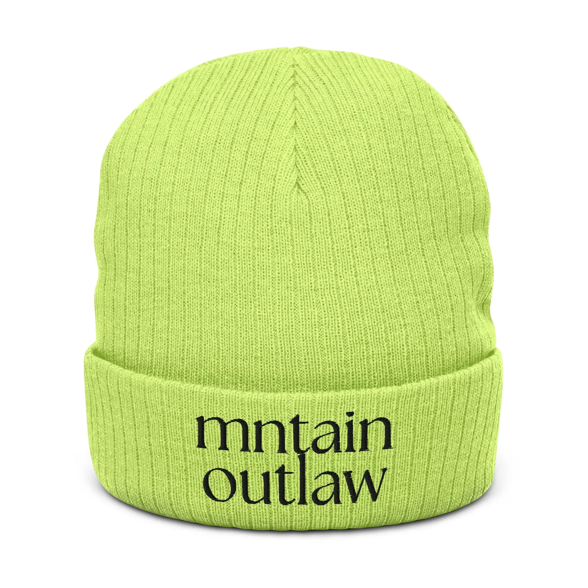 mntain outlaw REBEL Ribbed knit beanie - MNTAIN OUTLAW LTD