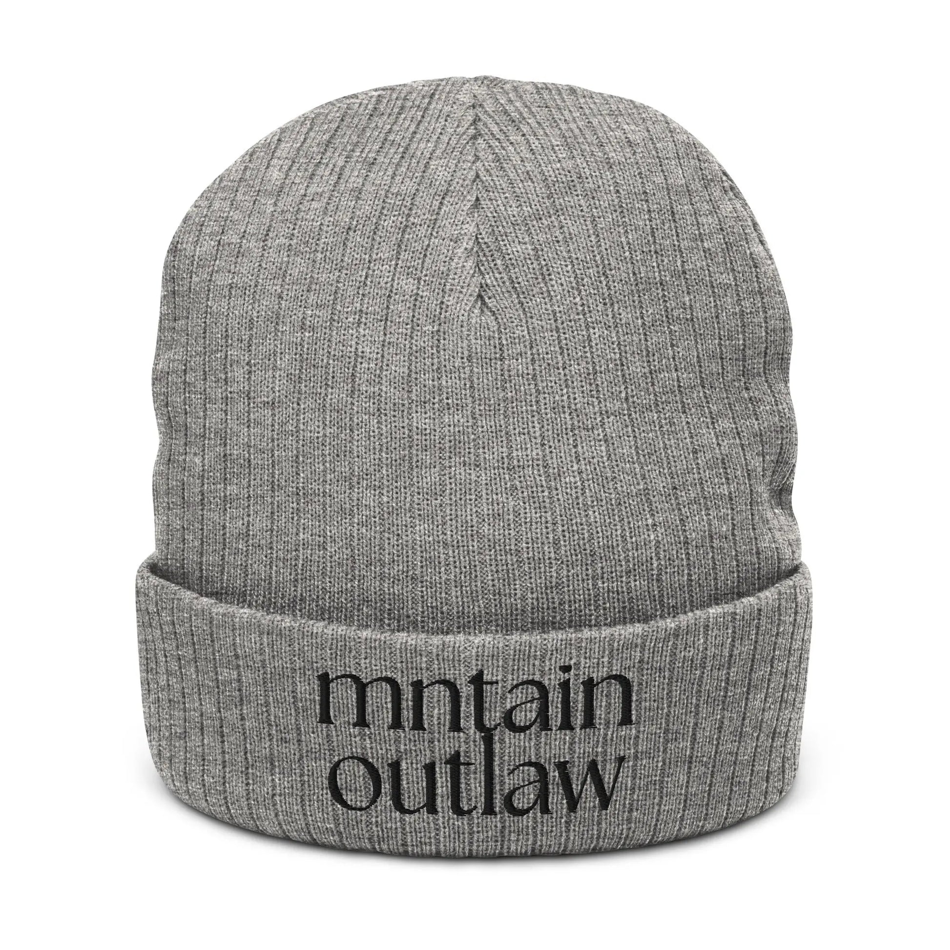 mntain outlaw REBEL Ribbed knit beanie - MNTAIN OUTLAW LTD