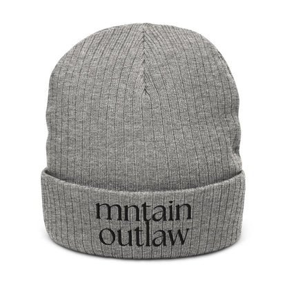 mntain outlaw REBEL Ribbed knit beanie - MNTAIN OUTLAW LTD