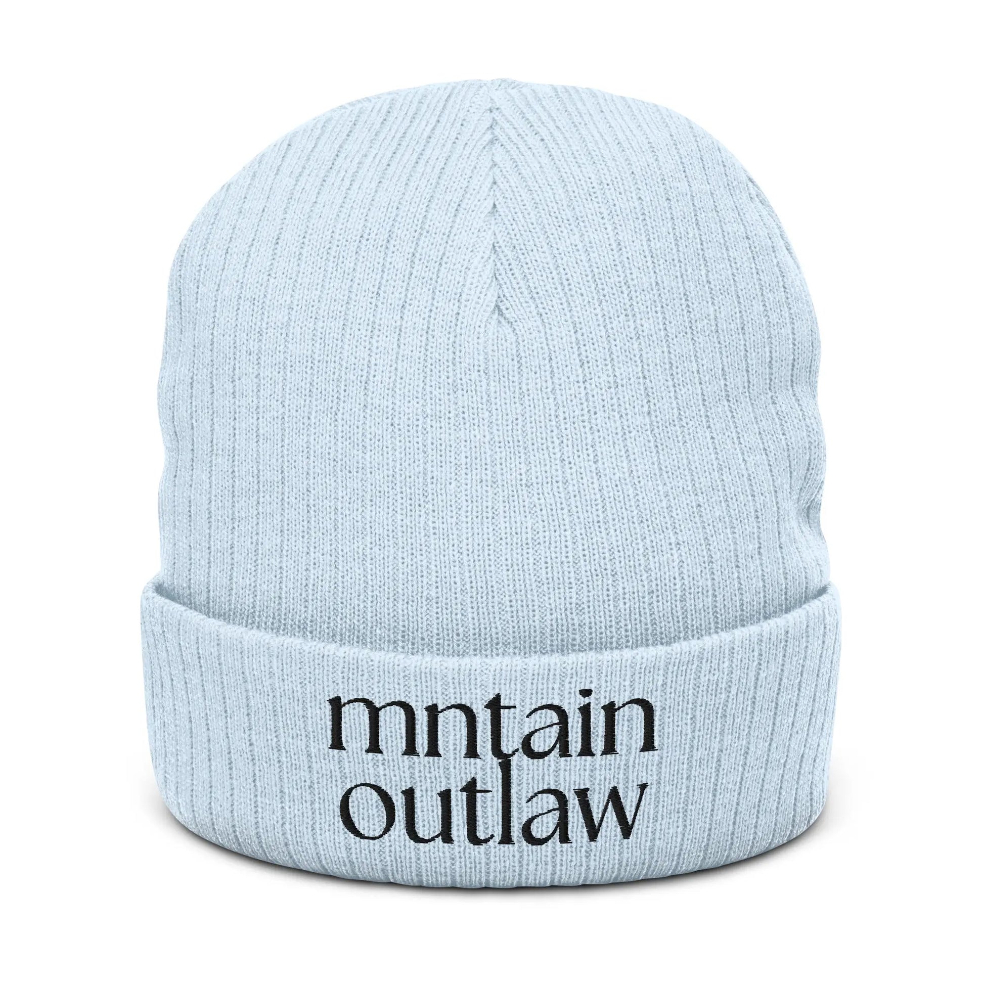 mntain outlaw REBEL Ribbed knit beanie - MNTAIN OUTLAW LTD