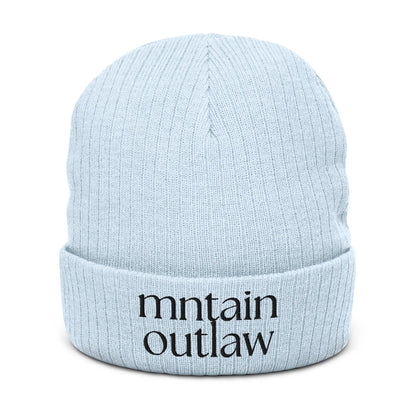 mntain outlaw REBEL Ribbed knit beanie - MNTAIN OUTLAW LTD
